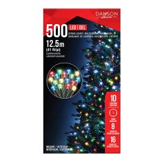 Jeu de 500 lumières DEL, 3 mm, multicolore