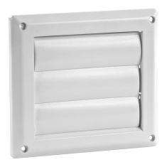 Louvered Vent Cap - White - 4"