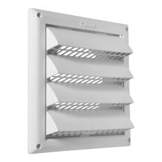 Intake Cap with Plastic Screen - White - 4"