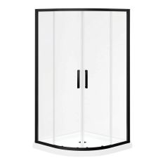 Door/Base Shower Kit - Kassia - Matte Black - 38" x 38" x 74 5/8"