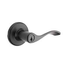 Belmont Keyed Entry Levers - Satin Nickel