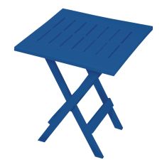 Table d'appoint pliante, 15,25" x 17", bleu