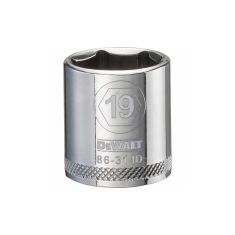 Douille 19 mm, 6 pans, à prise 3/8"