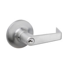 Tell Satin Chrome Commercial Storeroom Lever Handles
