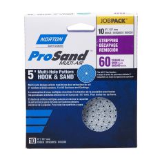 Disques abrasifs Norton ProSand "Multi-Air Cyclonic,  5'", Grain 60, 10/pqt