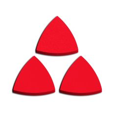 Papier abrasif, 3 1/8", grain varié, 12/Pqt