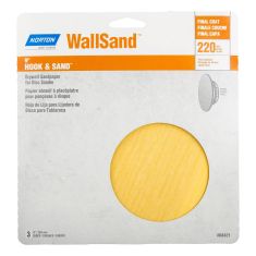 Norton Hook & Sand Drywall Sandpaper for Disk Sander - 9" - Gr. 220 - 3/pck