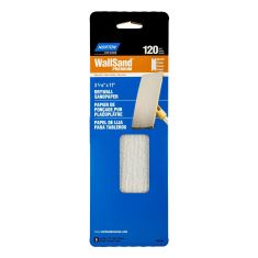 Norton Wallsand Premium Drywall Sandpaper - 11" x 3 5/16" - Gr. 120 - 5/pck
