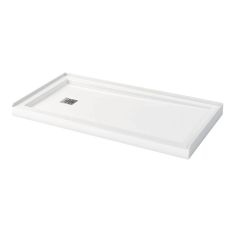 MAAX Zone Configurable Shower Base - Left Drain - 60" x 32" - White