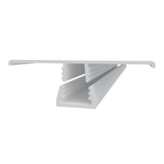 Ensemble de moulures Snap-in  (H+U) ajustables en PVC, blanc, 1/2" x 10'