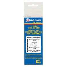 Lames avec extrémités à ergots pour scies à chantourner, 5", 10 DPP, 3/4" - 1-1/2", 6/pqt