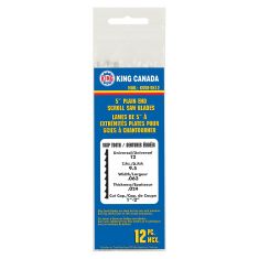 Lames avec extrémités à ergots pour scies à chantourner, 5", 9.5 DPP, 1" - 2", 12/pqt