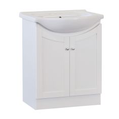 Meuble-lavabo, Priam, 2 portes, blanc, 30"