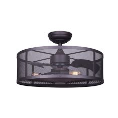 Ceiling Fan - Arris II - 24" - Oil-Rubbed Bronze - 60 W 3 Lights - 3 Blades
