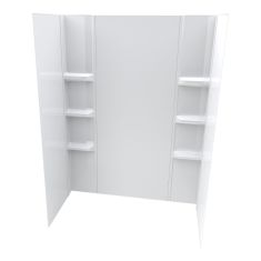 Smooth Bathtub Wall Kit - 60" x 36" x 80" - 5 Pieces