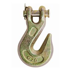 Crochet à gorge étroite à manille, calibre 70, 5/16", fini chromate doré