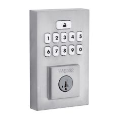 SmartCode Contemporary Keypad Electronic Lock - Satin Chrome