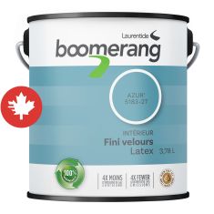 Boomerang Recycled Paint - Velvet Finish - Azure - 3.78 l