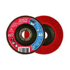 Disque à lamelles pour meuler et polir le métal, gr. 40, 4 1/2"