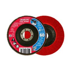 Disque à lamelles pour meuler et polir le métal, gr. 60, 4 1/2"