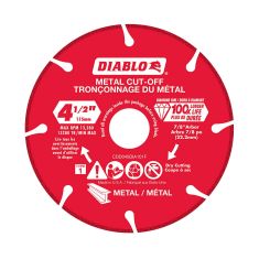Meule à diamant pour tronçonner le métal, 4 1/2"