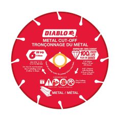 Meule à diamant pour tronçonner le métal, 6"