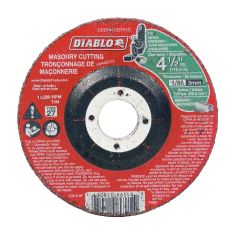 Meule à tronçonner pour maçonnerie, 4 1/2" x 1/8" x 7/8"