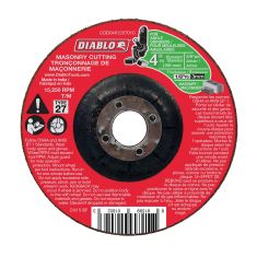 Meule à tronçonner pour maçonnerie, 4" x 1/8" x 5/8"