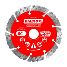 Disque à tronçonner à segments diamantés Turbo, pour maçonnerie, 6"