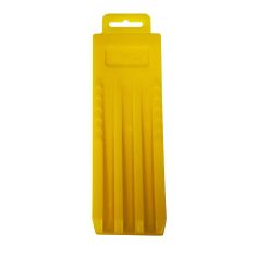 Coin d'abattage, en plastique, jaune, 12"