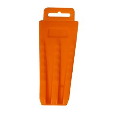Coin d'abattage, en plastique, orange, 5 1/2"