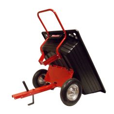 Brouette à remorque en poly, 10 pi³, noir