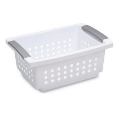 Panier empilable, blanc, petit
