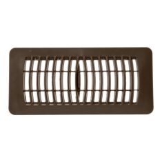 Registre à plancher, brun, 4" x 10"