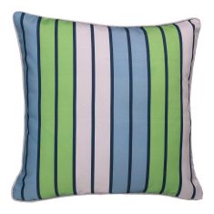 Coussin d'extérieur imprimé, rayé, 18" x 18"
