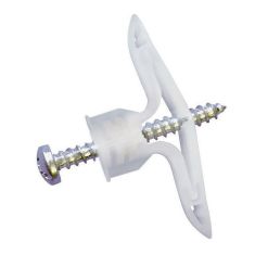 Nylon plugs with Screws - Long - 4/pkg - 1/4"