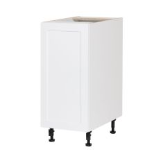 Caisson inférieur 1 porte, Shaker, blanc, 18" x 34 3/4" x 24"