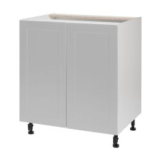 Caisson inférieur 2 portes, Shaker, gris, 30" x 34 3/4" x 24"