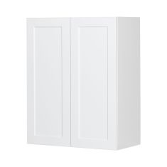 Caisson supérieur 2 portes, Shaker, blanc, 24" x 30" x 12 1/2"