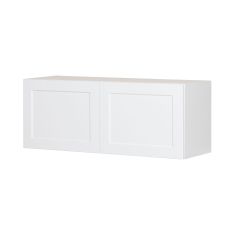 Caisson supérieur de frigo 2 portes, Shaker, blanc, 36" x 14" x 12 1/2"