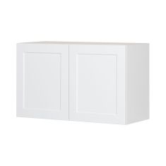 Caisson supérieur pour pôele 2 portes, Shaker, blanc, 30" x 18" x 12 1/2"