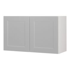 Caisson supérieur pour pôele 2 portes, Shaker, gris, 30" x 18" x 12 1/2"