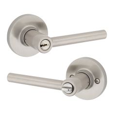 Lever For Entrance Door - Reminy - Nickel-Satin