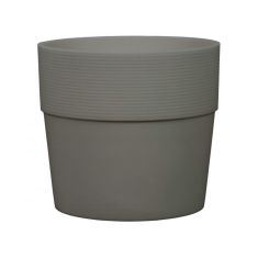 Cache-pot, Groove, intérieur, plastique, noir, 14 cm