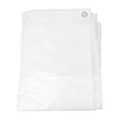 Bâche économique, blanche,30' x 50'