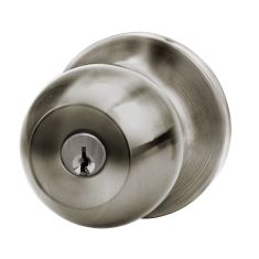 Front Door Knob - Hudson - Satin Nickel
