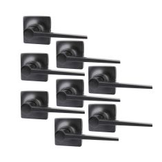 Lever Set For Passage Doors – Windsor - Matte Black - 8/pkg