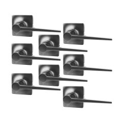 Lever Set For Passage Doors - Windsor - Satin Charcoal - 8/pkg