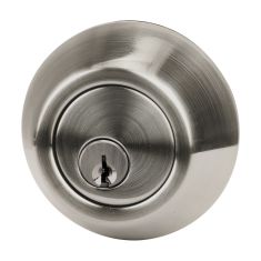 Round Deadbolt – Satin Nickel
