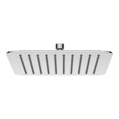 Pomme de douche à effet pluie, carré, chrome, 10"